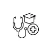 Icons representing healthcare