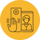 An illustration depicting a hand gesture signaling a stop