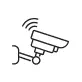 Surveillance camera icon.