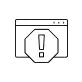 An alert icon featuring an octagonal shape with an exclamation mark inside