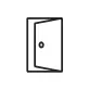 An open door icon.