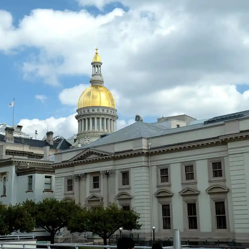 A building with a gold dome and ornate architecture